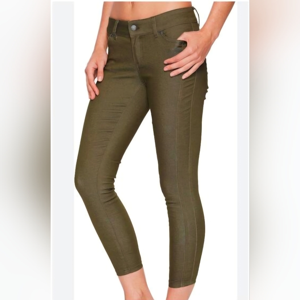 PrAna Carlotta Crop Pants | Organic Cotton Stretch | Brown | Slim Fit | Size 4